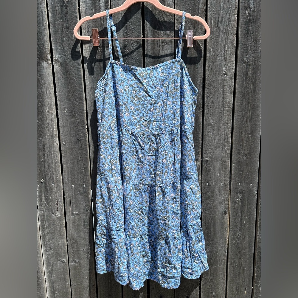 Old Navy Blue Floral Midi Dress